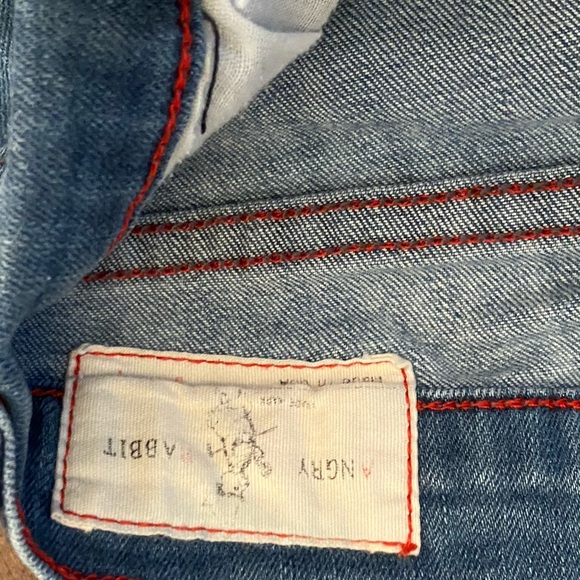 Angry Rabbit Jeans (lighter wash) Size 28 - Picture 2 of 5